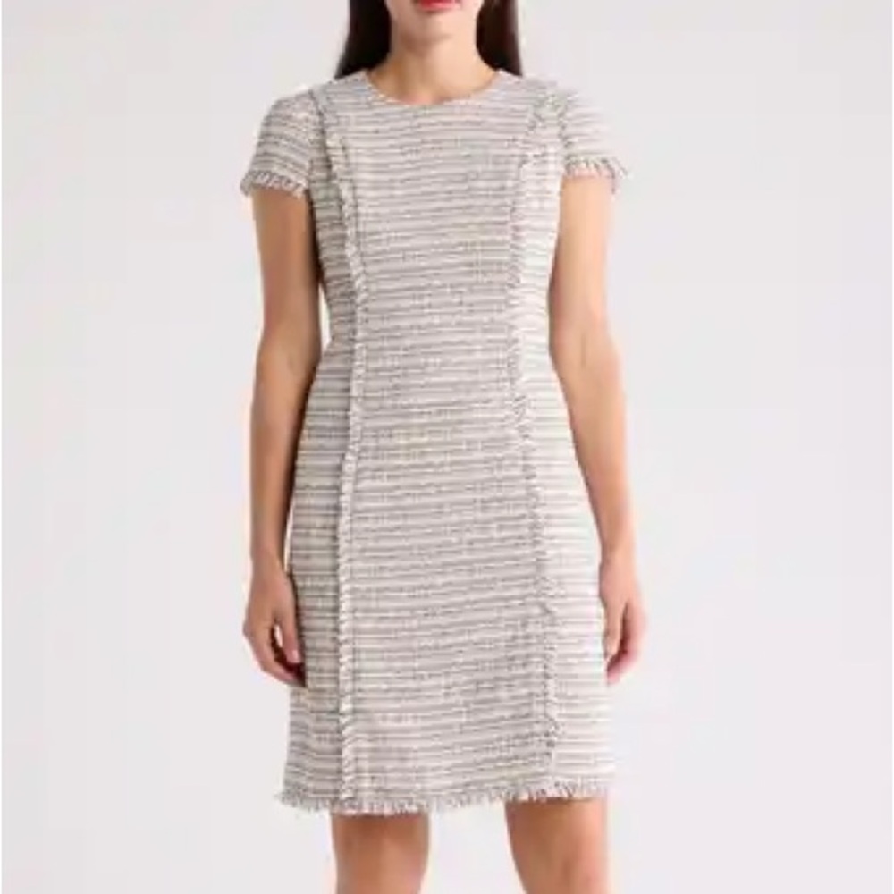 Elegant Striped Sleeveless Dress